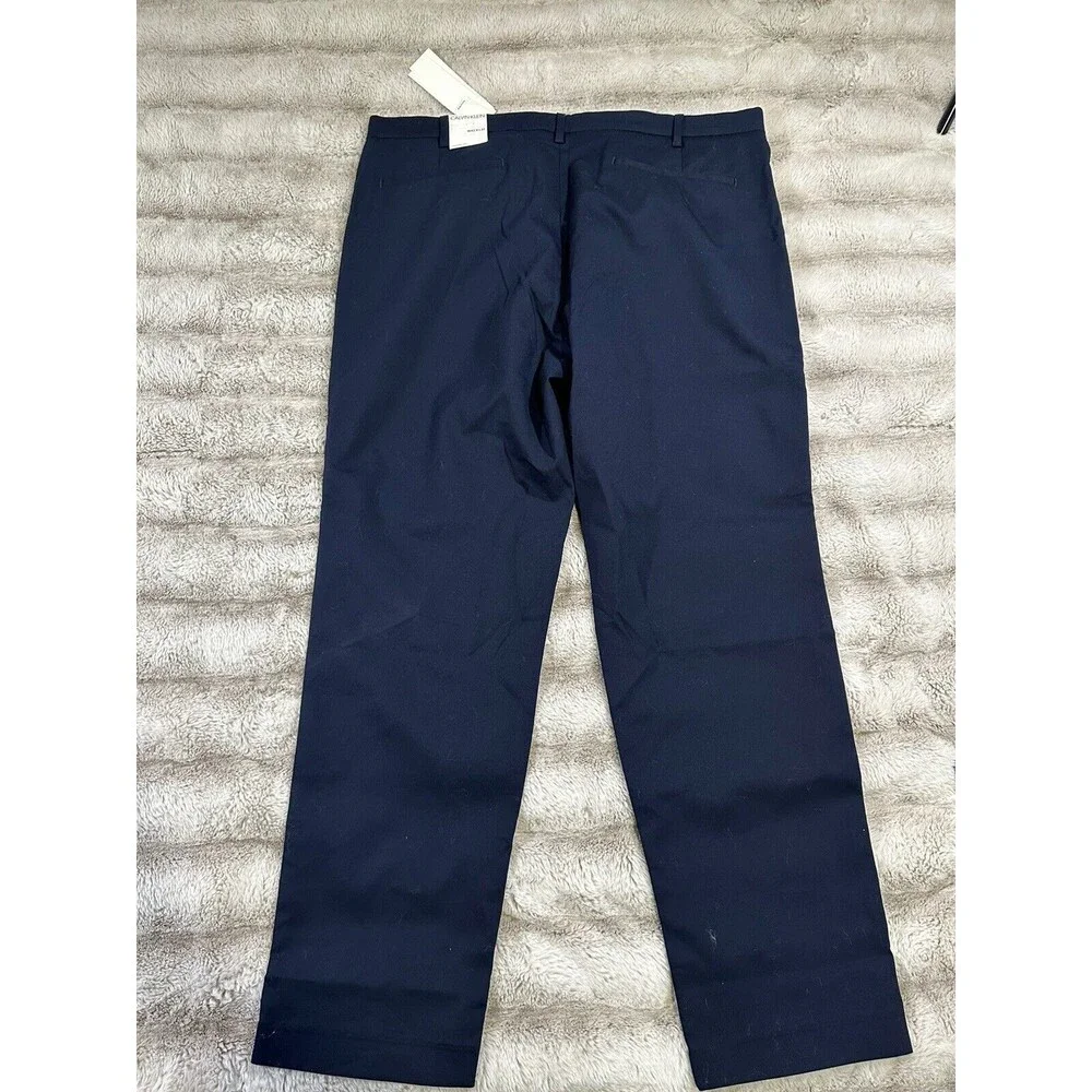 CALVIN Klein Men's Straight-Fit Stretch Chino Pants Sky Captain Blue 42W x 32L